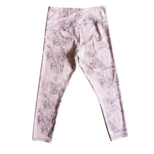 Zyia Leggings Womens 8-10 Pink Light N Tight Etching Hi Rise 7/8 24" Activewear